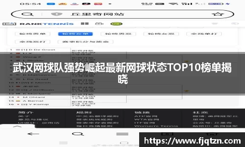 武汉网球队强势崛起最新网球状态TOP10榜单揭晓